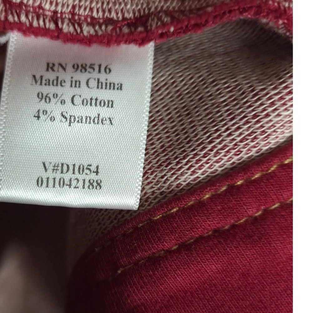 Coldwater Creek Womens Red Knit Button Front Trucker Jacket Large L - Picture 3 of 4